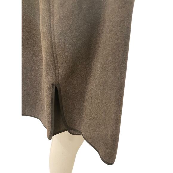 Toteme Felted Wool Zip Up Jacket Oak Melange 32 Small Brown XXS - Picture 7 of 11